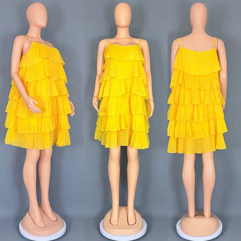 2025 New Vintage Ruffle Chiffon Slip Sweet Long Dress Chic Elegant Beach Vacation Vestidos Summer Fashion A-line Pleated Dresses
2025 New Vintage Ruffle Chiffon Slip Sweet Long Dress Chic Elegant Beach Vacation Vestidos Summer Fashion A-line Pleated Dresses