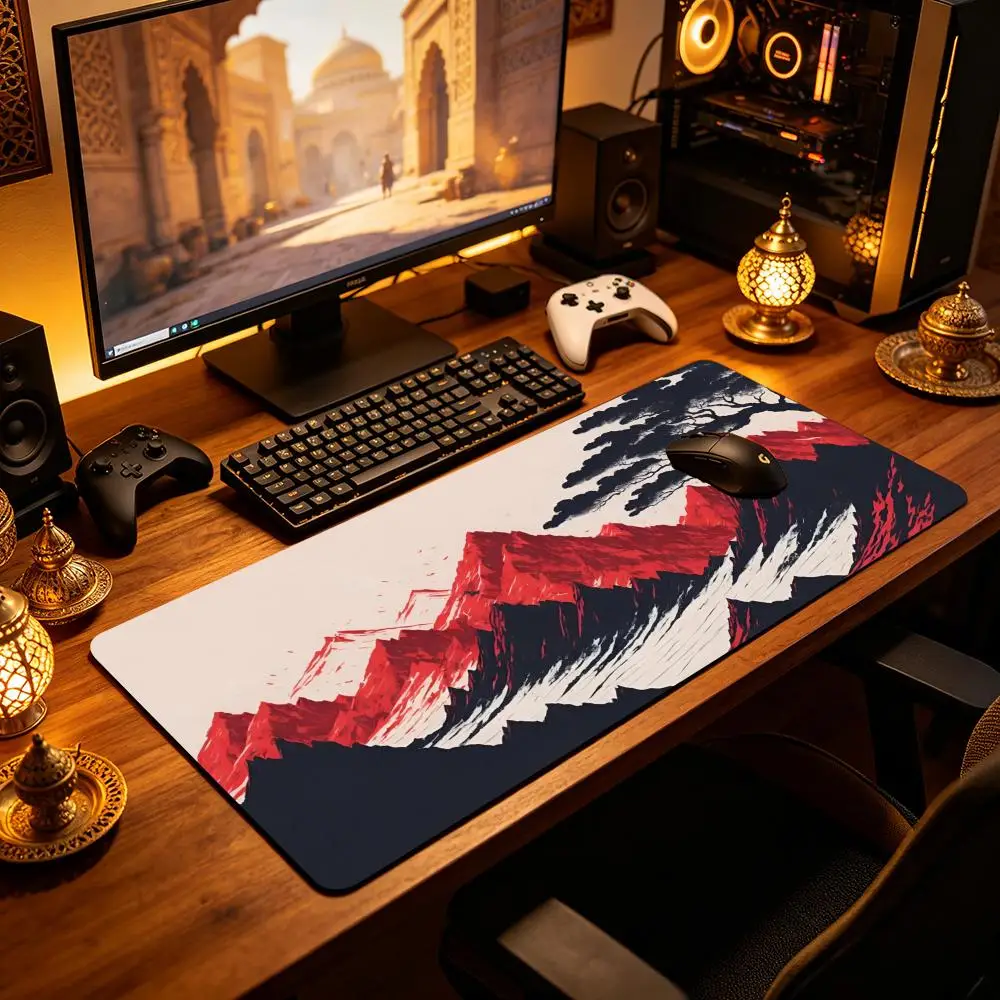 Japanese Style Red Mountain Landscape Mouse Pad Large Anti-slip Desk Mat For Office Gaming Card Game E-sports ,Large mouse pad
Japanese Style Red Mountain Landscape Mouse Pad Large Anti-slip Desk Mat For Office Gaming Card Game E-sports ,Large mouse pad
