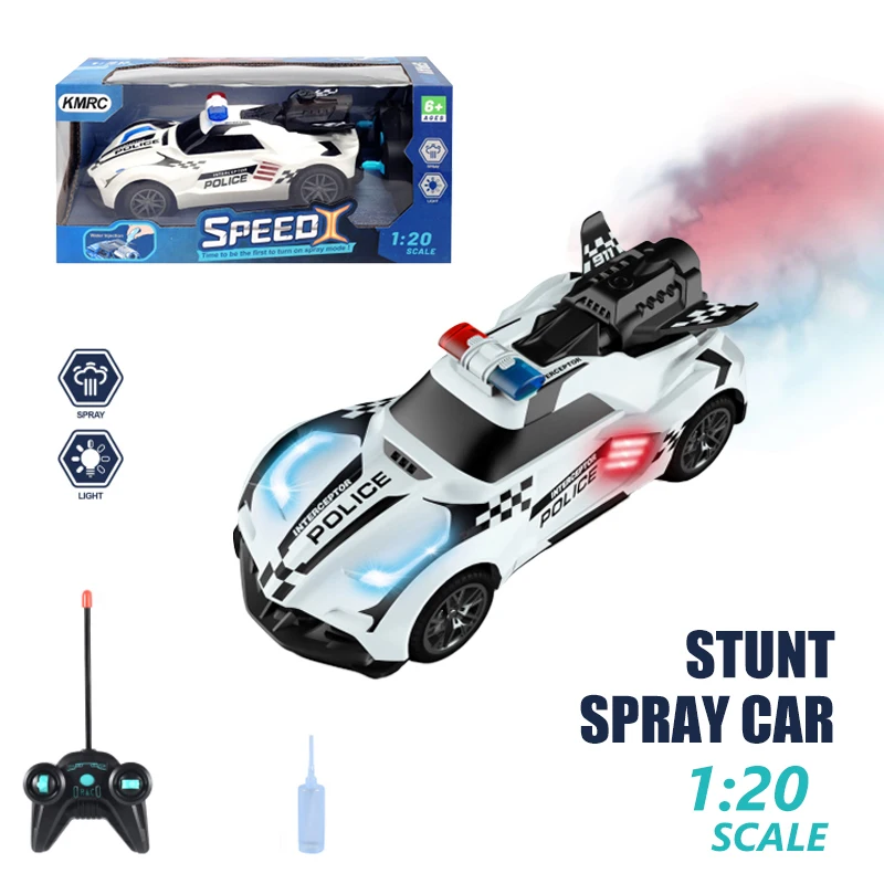 RC Stunt Car 1:20 Spray RC Vehicle Pickup Truck Drift With Lights Smoke Exaust Remote Control Children's Toys For Boys Kids Gift
RC Stunt Car 1:20 Spray RC Vehicle Pickup Truck Drift With Lights Smoke Exaust Remote Control Children's Toys For Boys Kids Gift