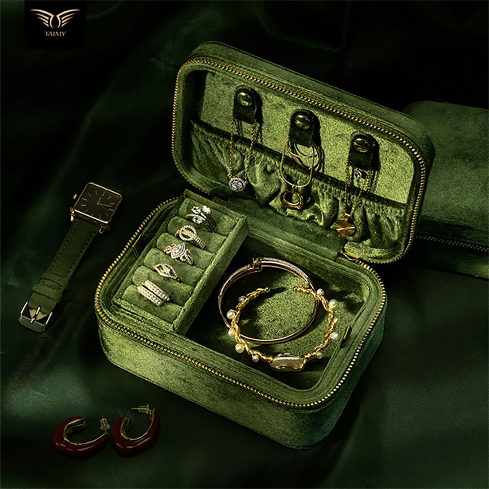 High Quality Velvet Jewelry Organizer Box Bulk Double Layer Pendant Ring Jewelry Storage Box For Women Jewelry Display
High Quality Velvet Jewelry Organizer Box Bulk Double Layer Pendant Ring Jewelry Storage Box For Women Jewelry Display