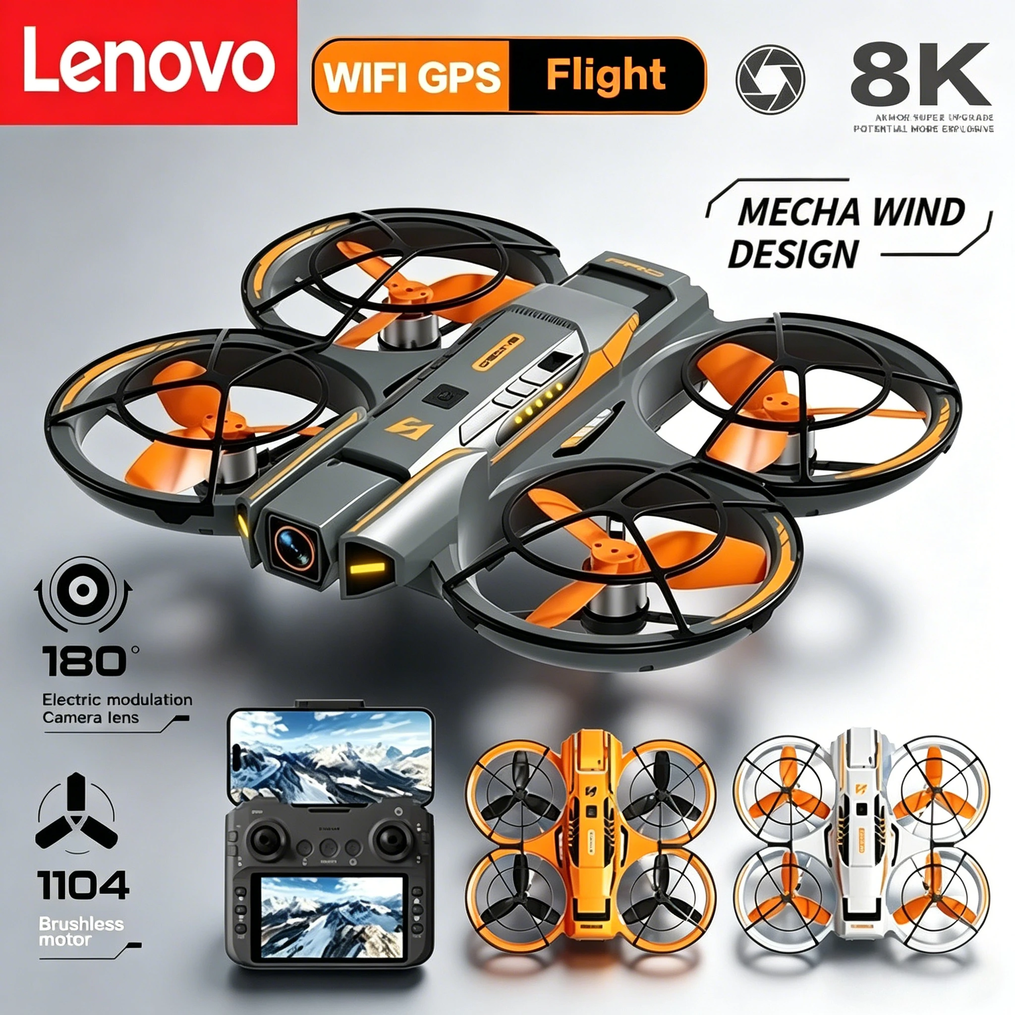Дрон Lenovo A21Pro 8K GPS для профессиональной аэрофотосъемки, радиоуправляемый летательный аппарат с HD-камерой 5G, квадрокоптер, игрушка, БПЛА, новинка 2026 года
Дрон Lenovo A21Pro 8K GPS для профессиональной аэрофотосъемки, радиоуправляемый летательный аппарат с HD-камерой 5G, квадрокоптер, игрушка, БПЛА, новинка 2026 года