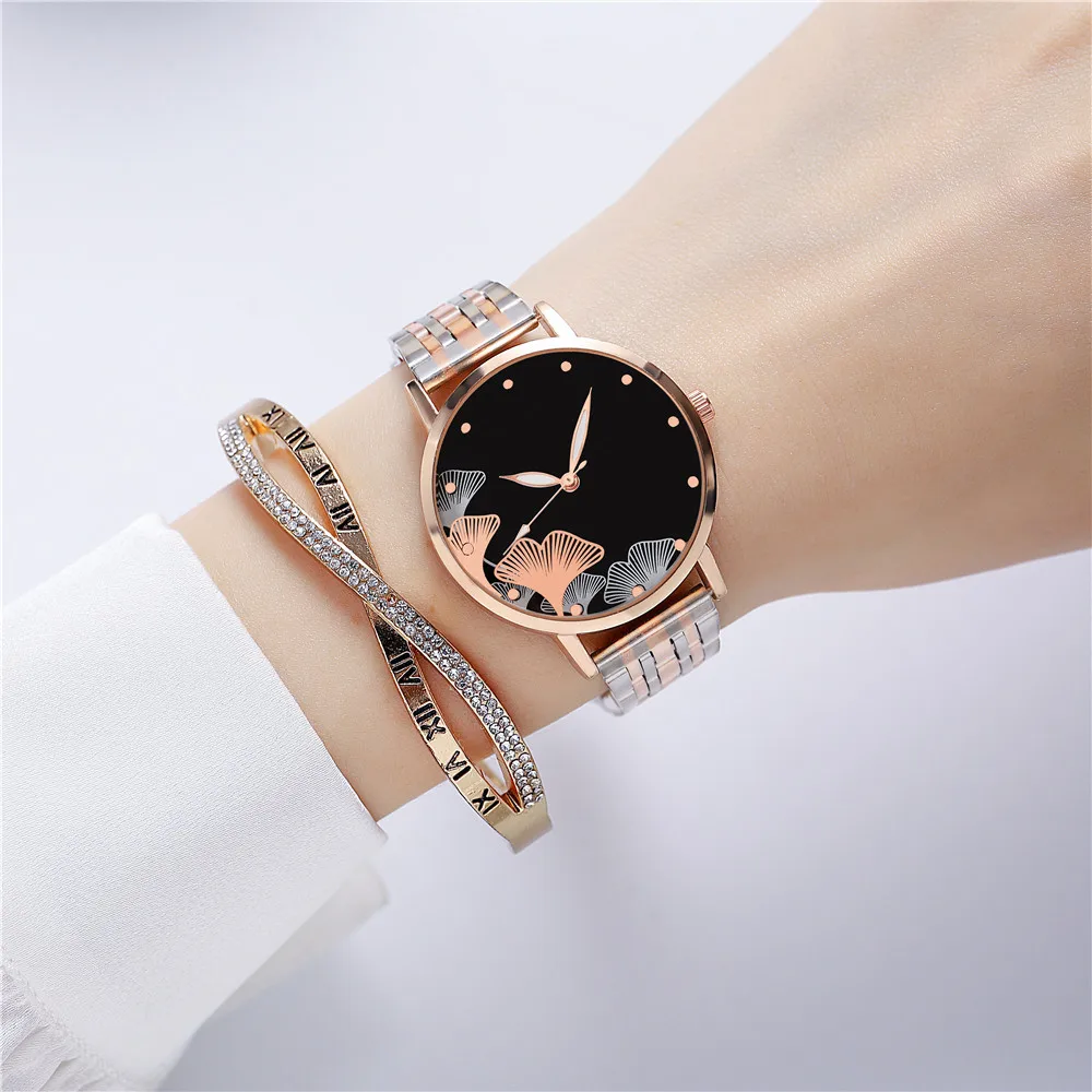 Luxury Lady Brand Watches Fashion Simplicity Petal Design Women Quartz Watch Indirect Gold Stainless Steel Strap Madam Clock
Luxury Lady Brand Watches Fashion Simplicity Petal Design Women Quartz Watch Indirect Gold Stainless Steel Strap Madam Clock