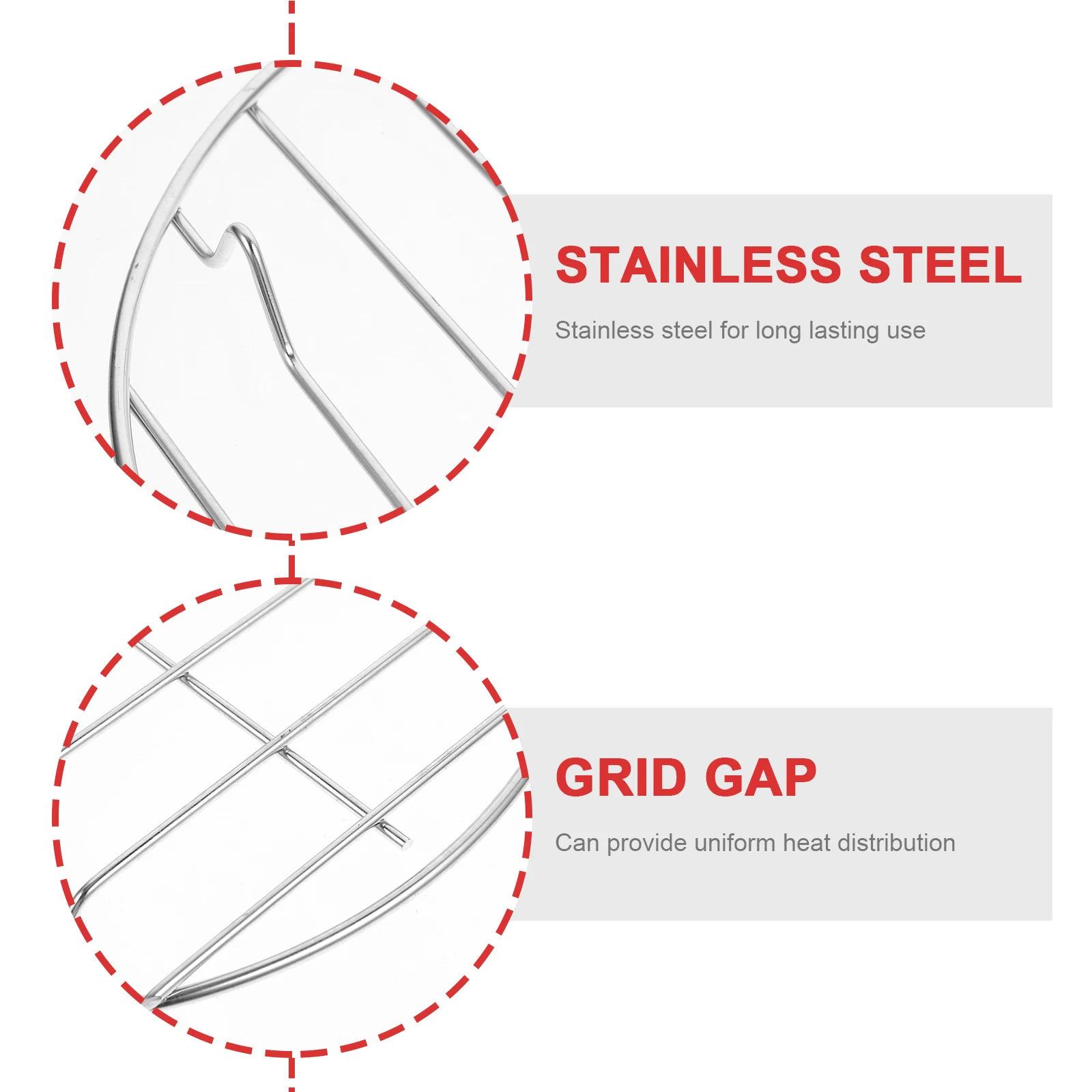 22Cm Stainless Steel Meat Net Grilling Rack Round Fish Vegetable Roast Bbq Grill Mesh Pizza Baking Tool Durable Dishwasher Safe
22Cm Stainless Steel Meat Net Grilling Rack Round Fish Vegetable Roast Bbq Grill Mesh Pizza Baking Tool Durable Dishwasher Safe