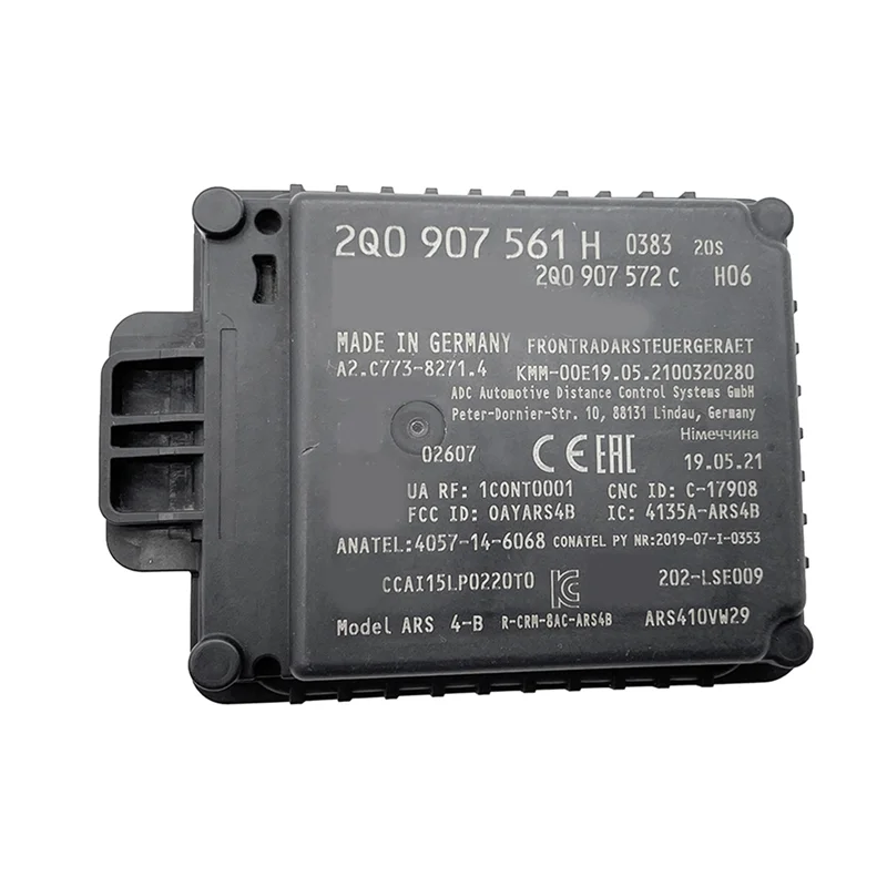 AB96-Front Bumper ACC Probe Module For Q2 Q3 Adaptive Cruise Control Distance Sensor 2Q0907561H, 2Q0 907 561H
AB96-Front Bumper ACC Probe Module For Q2 Q3 Adaptive Cruise Control Distance Sensor 2Q0907561H, 2Q0 907 561H