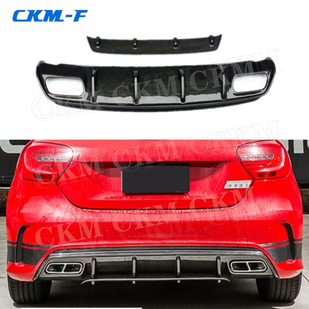 Carbon Fiber Rear Bumper Lip Diffuser For Mercedes Benz A Class W176 A250 A260 A45 2013-2018/16-19 A Style Fins Shark Skid
Carbon Fiber Rear Bumper Lip Diffuser For Mercedes Benz A Class W176 A250 A260 A45 2013-2018/16-19 A Style Fins Shark Skid