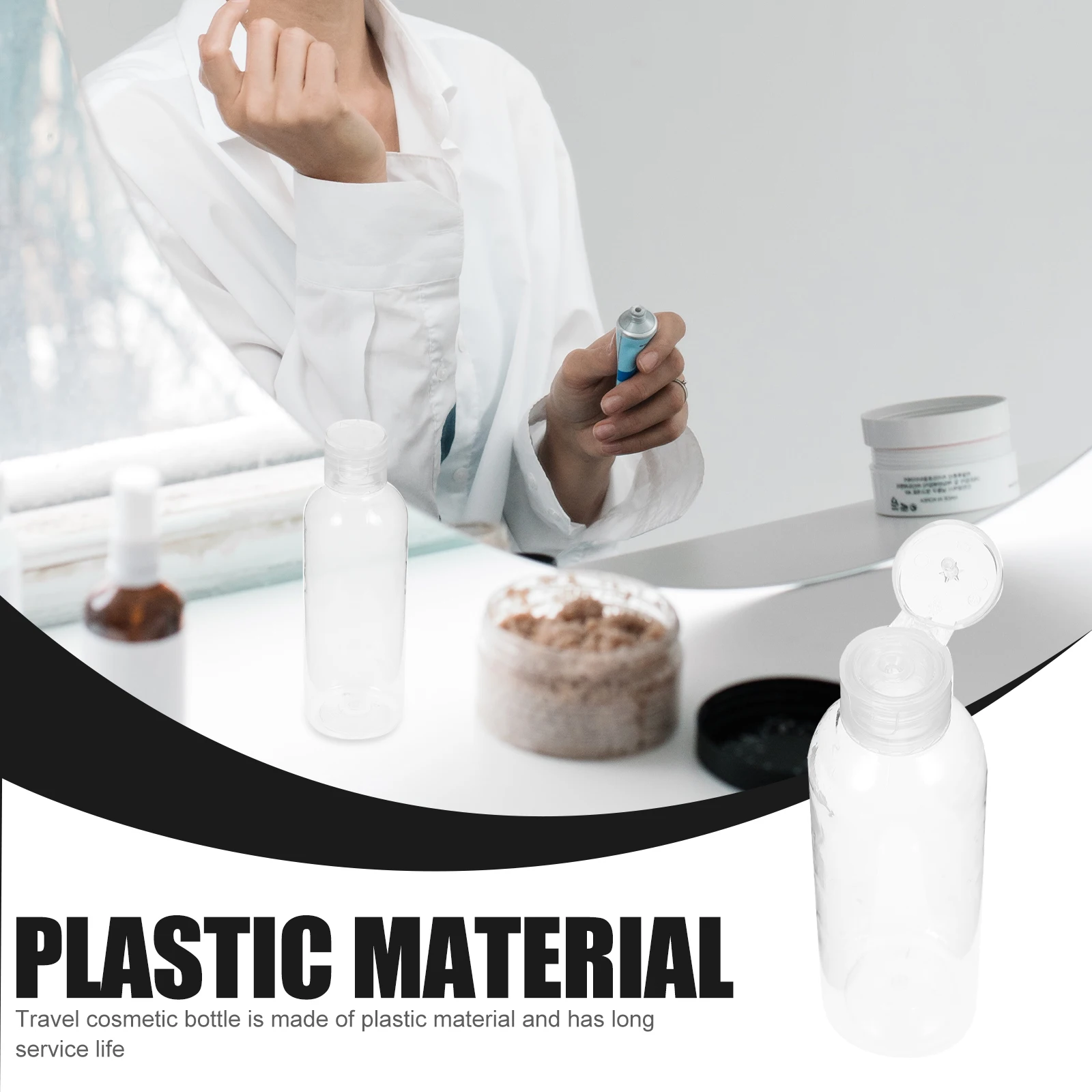 10pcs Travel Bottles Plastic Squeeze Toiletry Containers for Shampoo Lotion Conditioner Portable Leak Proof Refillable Bottles
10pcs Travel Bottles Plastic Squeeze Toiletry Containers for Shampoo Lotion Conditioner Portable Leak Proof Refillable Bottles