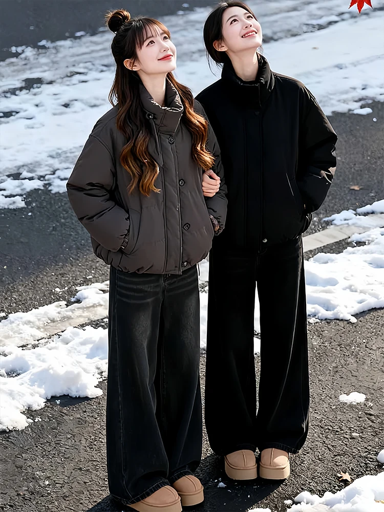 Корейская утепленная зимняя куртка на молнии из хлопка для женщин, модная верхняя одежда для повседневной носки, длинная, стильная...
Корейская утепленная зимняя куртка на молнии из хлопка для женщин, модная верхняя одежда для повседневной носки, длинная, стильная...