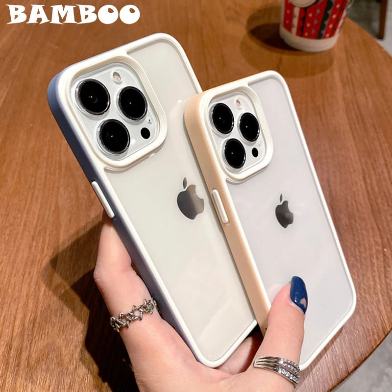 Fashion Candy Color Frame Transparent Phone Case For iPhone 13 12 Mini 11 Pro Max X XR XS 7 8 Plus SE 2 3 Clear Soft Hard Cover
Fashion Candy Color Frame Transparent Phone Case For iPhone 13 12 Mini 11 Pro Max X XR XS 7 8 Plus SE 2 3 Clear Soft Hard Cover
