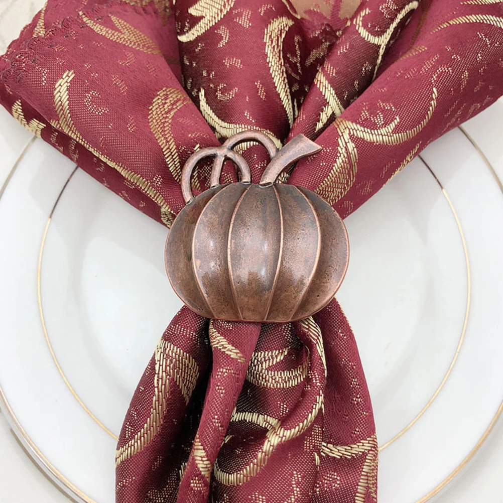 4 Pcs Pearlescent Pumpkin Napkin Buttons Banquet Dining Room Table Decor Design Napkins Rings Alloy
4 Pcs Pearlescent Pumpkin Napkin Buttons Banquet Dining Room Table Decor Design Napkins Rings Alloy