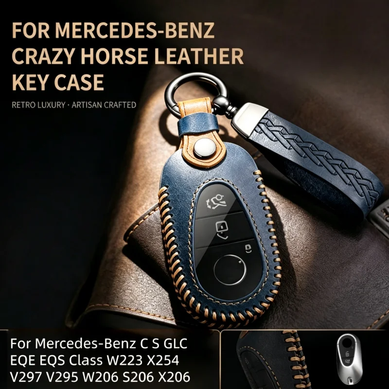 Leather Car Key Case Cover for Mercedes Benz 2022 C S Class W206 W223 S350 C260 C300 S400 S450 S500 Key Shell Protector
Leather Car Key Case Cover for Mercedes Benz 2022 C S Class W206 W223 S350 C260 C300 S400 S450 S500 Key Shell Protector