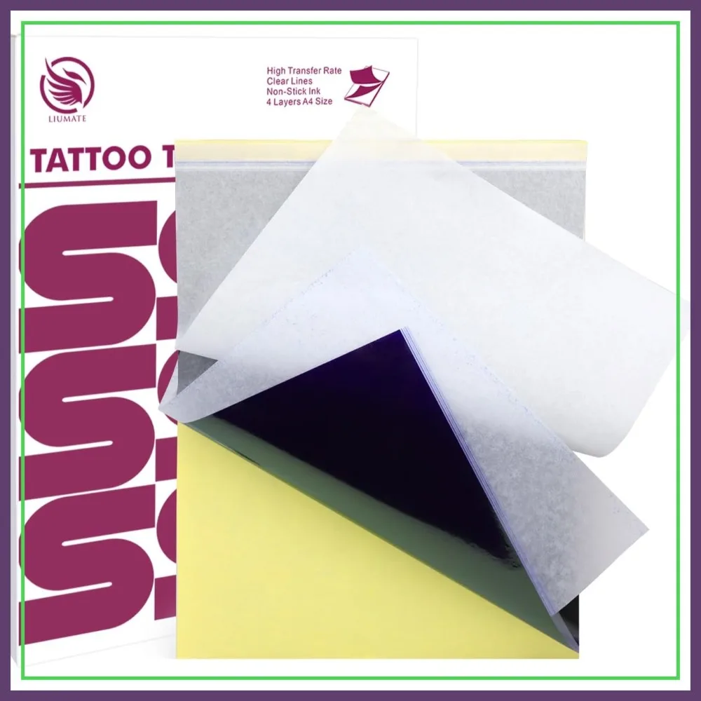 100 Sheets Tattoo Transfer Paper A4 Size, 4 Layers Thermal Stencil Paper for DIY Tattoo Tracing, Tattoo Supplies
100 Sheets Tattoo Transfer Paper A4 Size, 4 Layers Thermal Stencil Paper for DIY Tattoo Tracing, Tattoo Supplies
