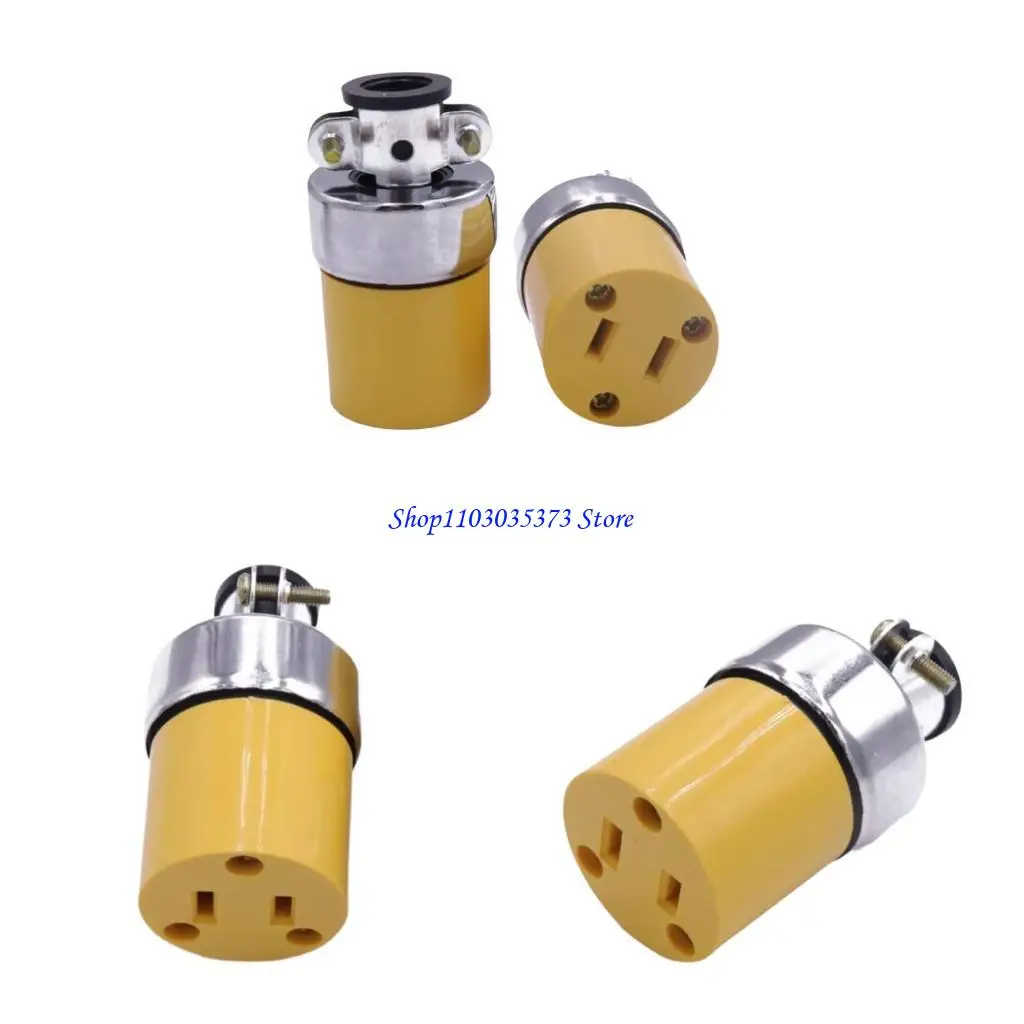 D46B Waterproof American 125V 15A L5-15P L5-20P US Industry Power Plug Triprong Assem
D46B Waterproof American 125V 15A L5-15P L5-20P US Industry Power Plug Triprong Assem
