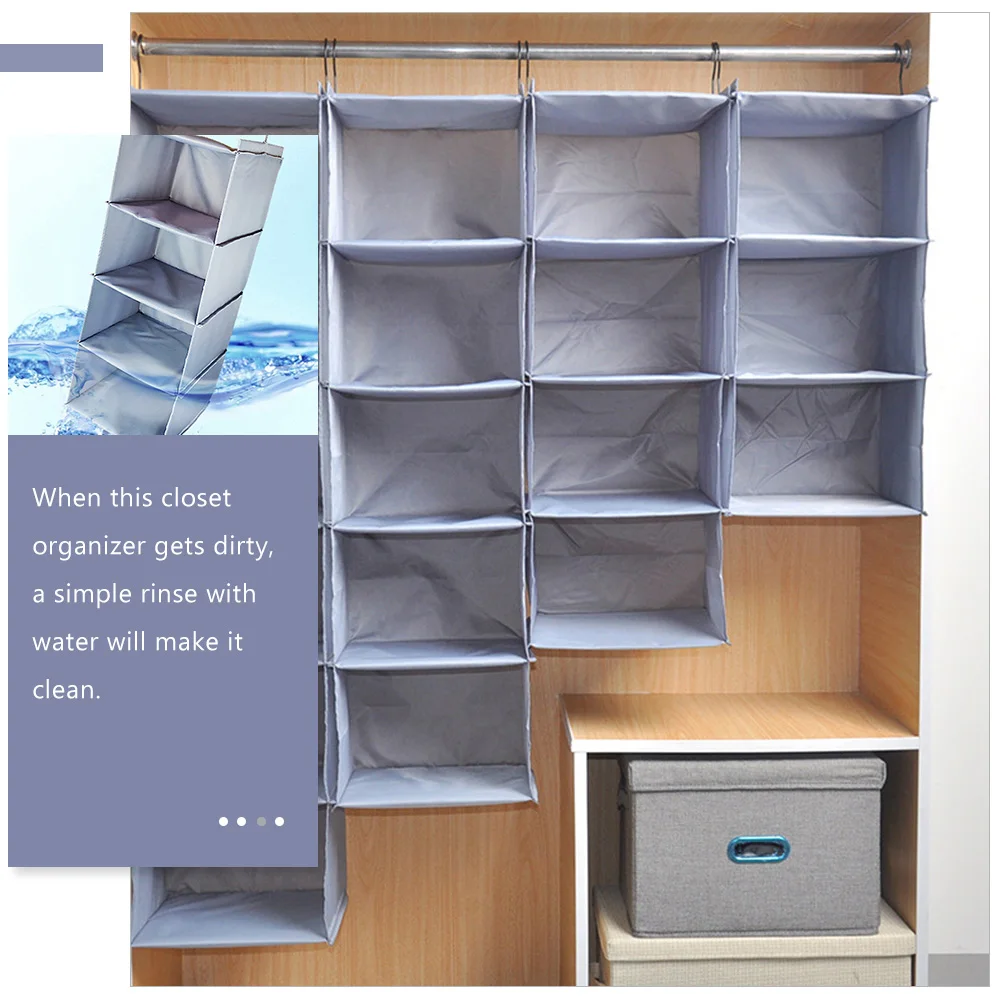 Foldable Multi-Layer Wardrobe Organizer Washable Polyester Clothes Storage Bag with Hooks for Closet Home Organization
Foldable Multi-Layer Wardrobe Organizer Washable Polyester Clothes Storage Bag with Hooks for Closet Home Organization