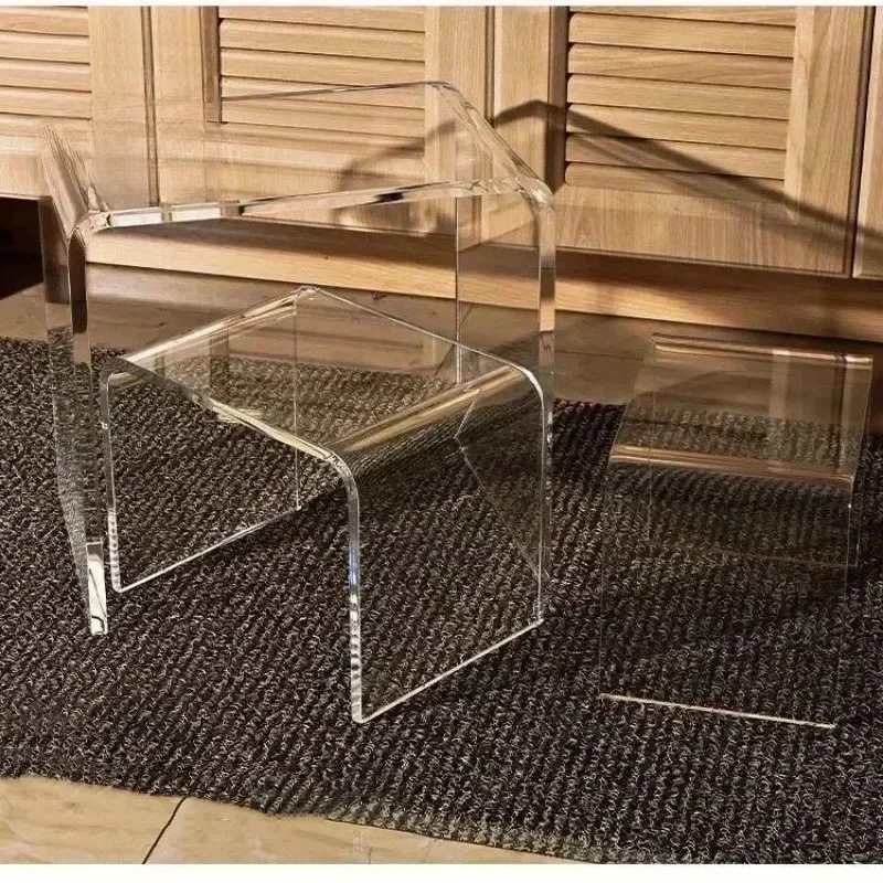 Nordic Acrylic Transparent Small Chair Shoe Changing Stool Mini Side Table Makeup Ottoman for Modern Living Room Home Furniture
Nordic Acrylic Transparent Small Chair Shoe Changing Stool Mini Side Table Makeup Ottoman for Modern Living Room Home Furniture