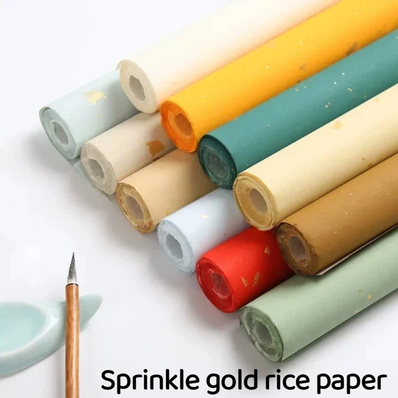 10 Sheets 34*138cm Chinese Calligraphy Rice Paper with Spotted Pattern Brush Writing Paint Half-Ripe Xuan Paper Retro Batik
10 Sheets 34*138cm Chinese Calligraphy Rice Paper with Spotted Pattern Brush Writing Paint Half-Ripe Xuan Paper Retro Batik
