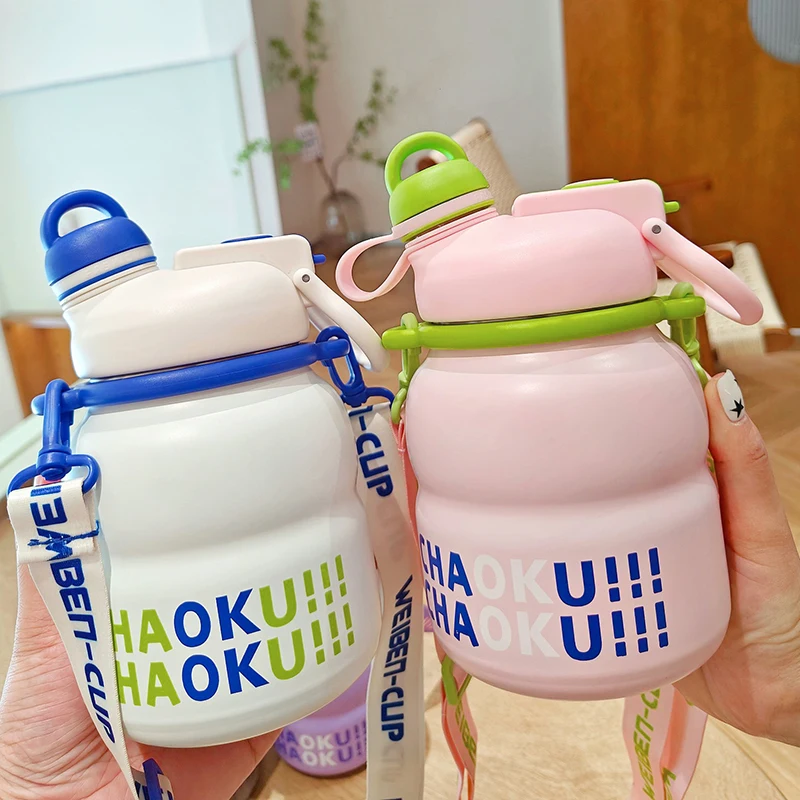 Cute Double Drink Thermo Water Bottle With Straw Large Capacity Stainless Steel Thermal Cup Outdoor Portable Travel Drinking Cup
Cute Double Drink Thermo Water Bottle With Straw Large Capacity Stainless Steel Thermal Cup Outdoor Portable Travel Drinking Cup