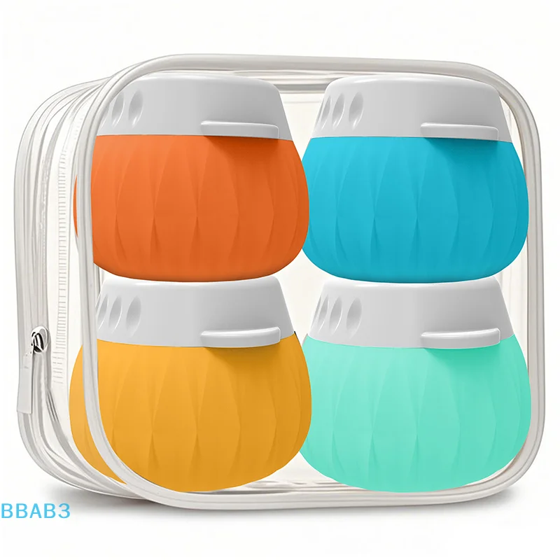 4pcs 35ml Soft Silicone Lotion Container Squeeze Tube Leak-Proof Empty Bottle Portable Travel Shampoo Refillable Bottles
4pcs 35ml Soft Silicone Lotion Container Squeeze Tube Leak-Proof Empty Bottle Portable Travel Shampoo Refillable Bottles