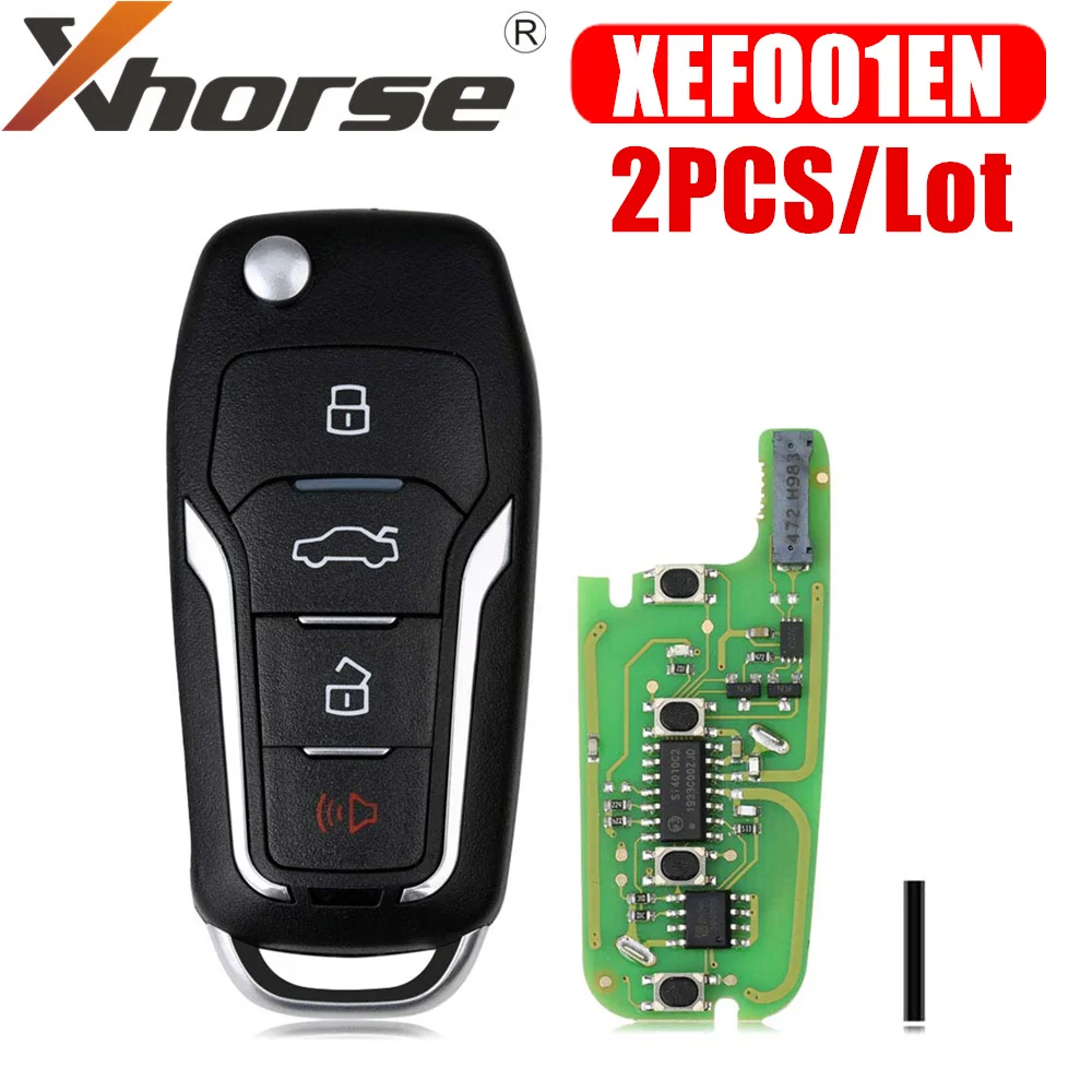 Xhorse XEFO01EN Super Remote Key For Ford Flip 4 Buttons Built-in Super Chip English Version 2PCS/Lot
Xhorse XEFO01EN Super Remote Key For Ford Flip 4 Buttons Built-in Super Chip English Version 2PCS/Lot