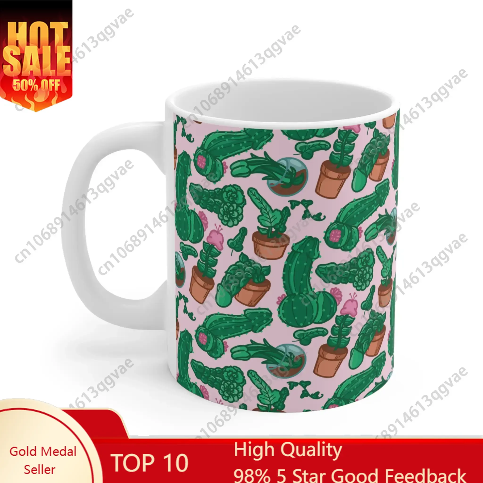 Plants Pattern Coffee Mug – Reusable Drinkware with Handle Ceramic Printed
Plants Pattern Coffee Mug – Reusable Drinkware with Handle Ceramic Printed