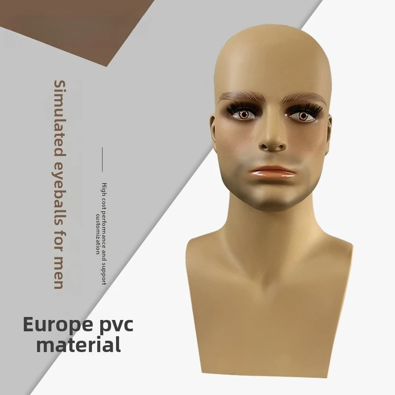 Male Mannequin Head with Artificial Eyes, Eyewear and Scarf Display Prop, Male Mannequin Head Model, Mask Mannequin Head
Male Mannequin Head with Artificial Eyes, Eyewear and Scarf Display Prop, Male Mannequin Head Model, Mask Mannequin Head