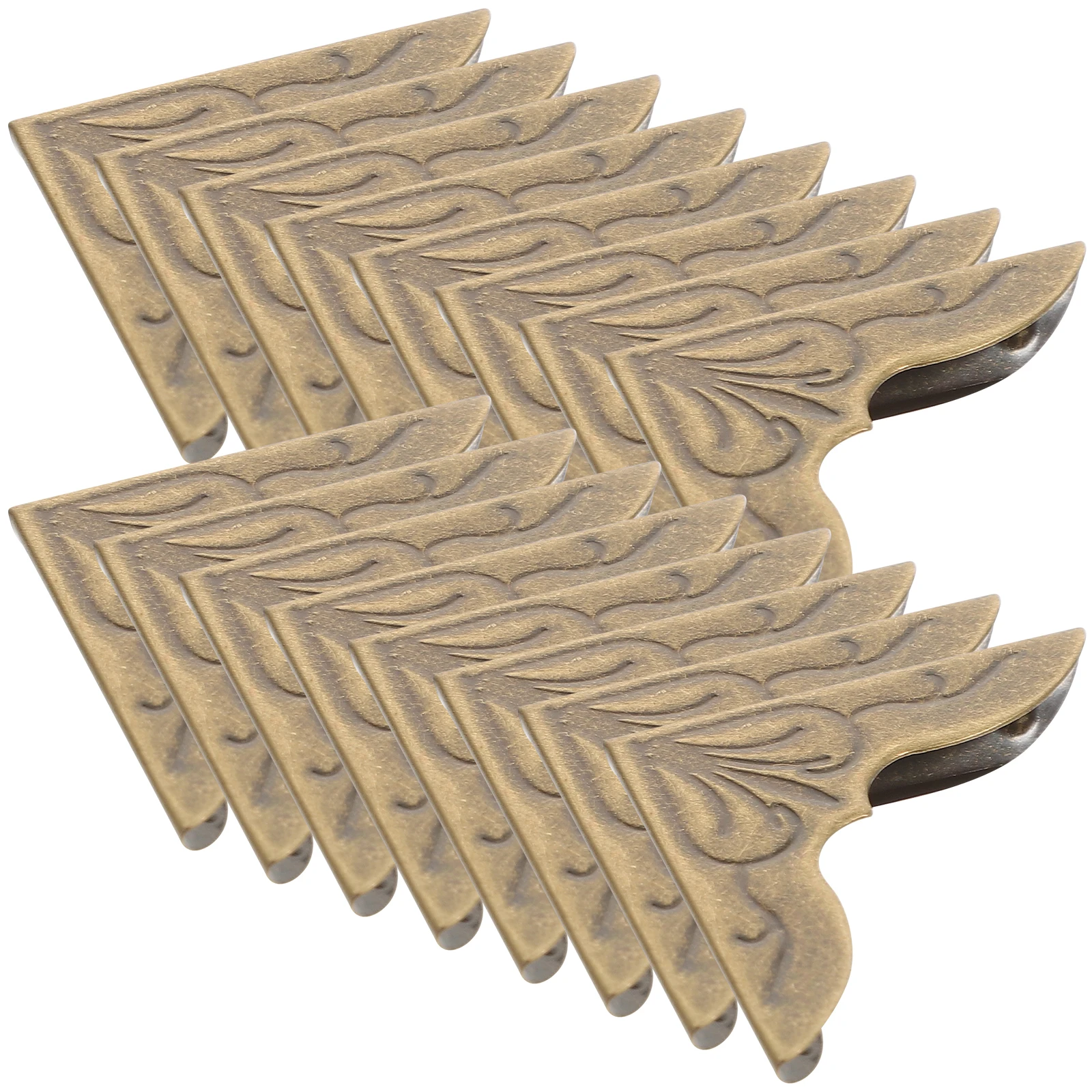 30pcs Metal Book Corners Notebooks Guard Photo Edges Cover Metal Protective Covers for Books Lightweight
30pcs Metal Book Corners Notebooks Guard Photo Edges Cover Metal Protective Covers for Books Lightweight