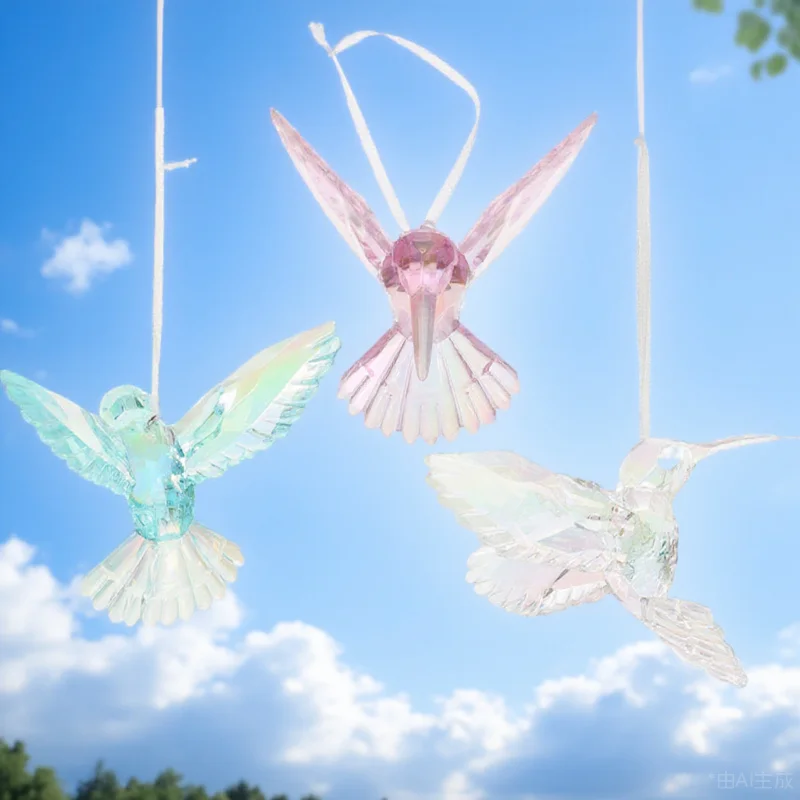 3Pcs Crystal Hummingbird Clear Iridescent Acrylic Ornaments Christmas Holiday Decoration Hanging Window Sun Catcher Bird Decor
3Pcs Crystal Hummingbird Clear Iridescent Acrylic Ornaments Christmas Holiday Decoration Hanging Window Sun Catcher Bird Decor