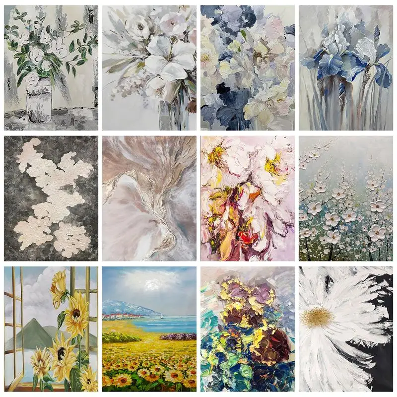 CHENISTORY Painting By Numbers Abstract Plain Flowers For Adults Handmade On Canvas Gift Artwork Pictures Coloring Paint Set
CHENISTORY Painting By Numbers Abstract Plain Flowers For Adults Handmade On Canvas Gift Artwork Pictures Coloring Paint Set