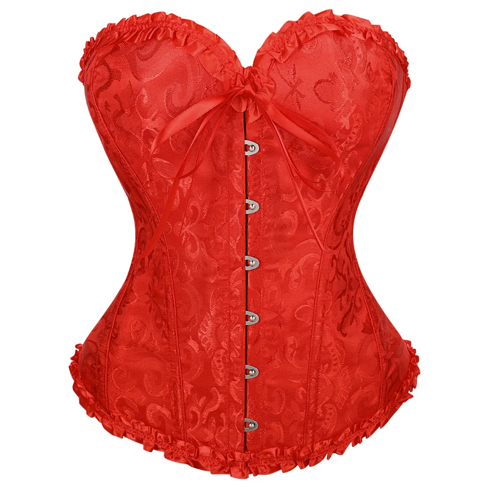 Women’s Lace-Up Corset Top, Retro Brocade Overbust Bustier, Victorian Style Waist Trainer for Cosplay, Costumes & Daily Wear
Women’s Lace-Up Corset Top, Retro Brocade Overbust Bustier, Victorian Style Waist Trainer for Cosplay, Costumes & Daily Wear