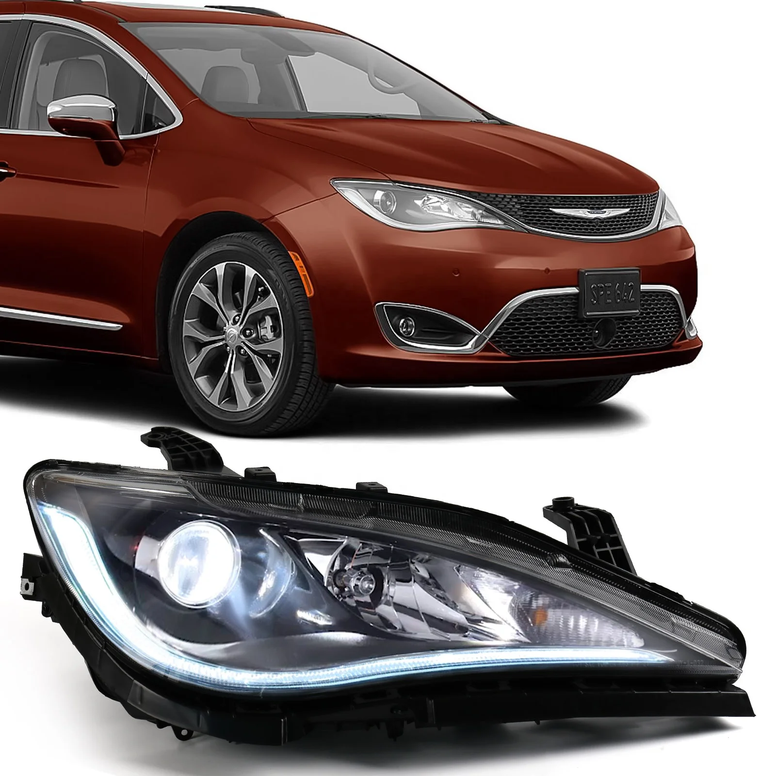 Передняя фара послепродажного обслуживания для Chrysler Grand Voyager 2017 2018 2019 2020
Передняя фара послепродажного обслуживания для Chrysler Grand Voyager 2017 2018 2019 2020