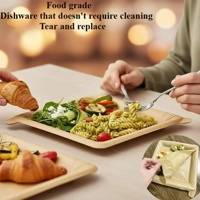 5set/100pcs PEEL PLATE Biodegradable Disposable Tableware Plates Wash-free Tear-resistant Non-stick Water-resistant
5set/100pcs PEEL PLATE Biodegradable Disposable Tableware Plates Wash-free Tear-resistant Non-stick Water-resistant