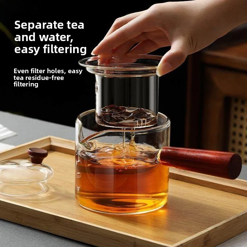 High Temperature Resistant Glass Tea Pot with Side Handle for Brewing Tea Single Pot Filter Tea Set New 2025 Home Use
High Temperature Resistant Glass Tea Pot with Side Handle for Brewing Tea Single Pot Filter Tea Set New 2025 Home Use