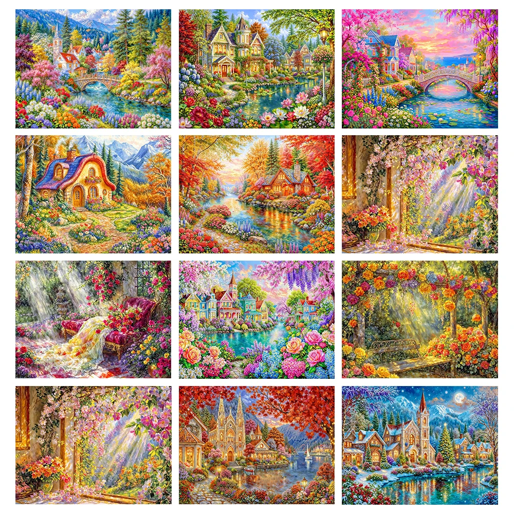 5D DIY Diamond Painting Scenic Landscape House Cottage Full Square Round Diamond Mosaic Embroidery Home Wall Decor Art Gift
5D DIY Diamond Painting Scenic Landscape House Cottage Full Square Round Diamond Mosaic Embroidery Home Wall Decor Art Gift