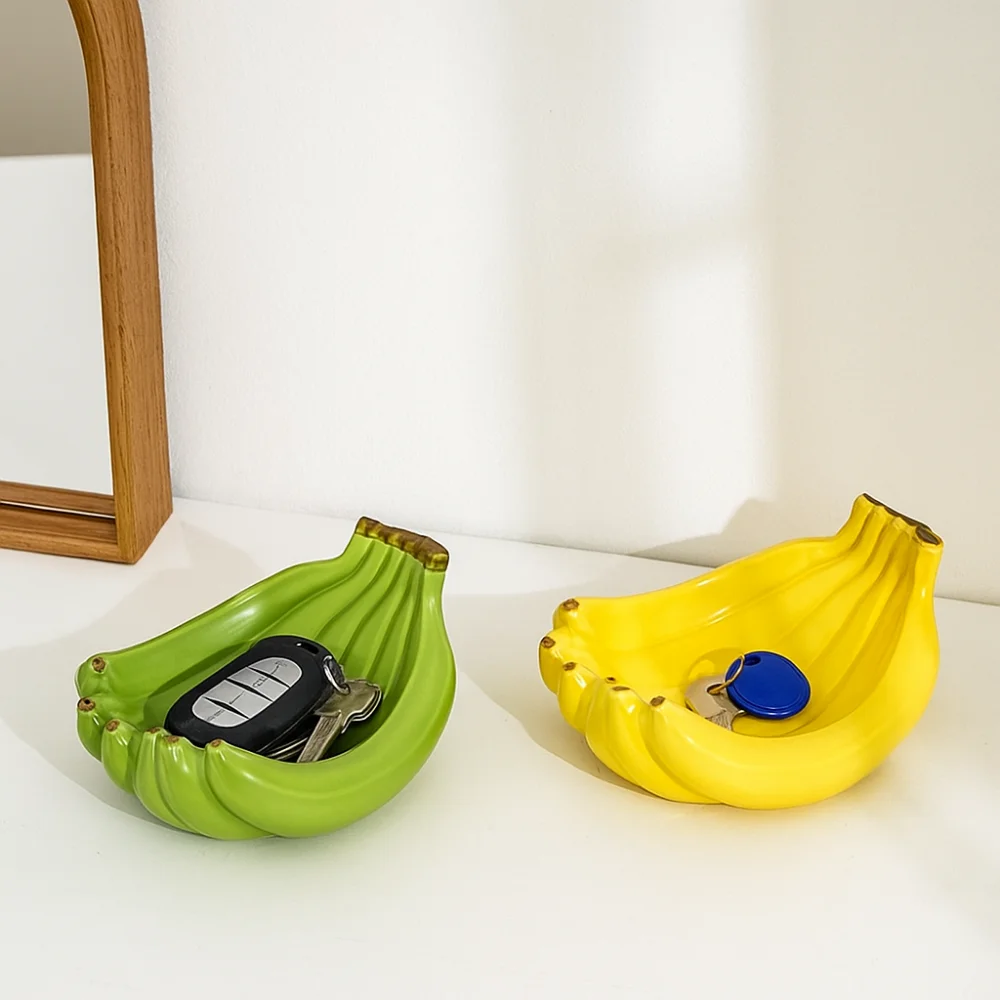 Multi-Function Ceramic Banana Shaped Storage Tray Creative Durable Fruit Tray Exquisite Storage Container Festival
Multi-Function Ceramic Banana Shaped Storage Tray Creative Durable Fruit Tray Exquisite Storage Container Festival