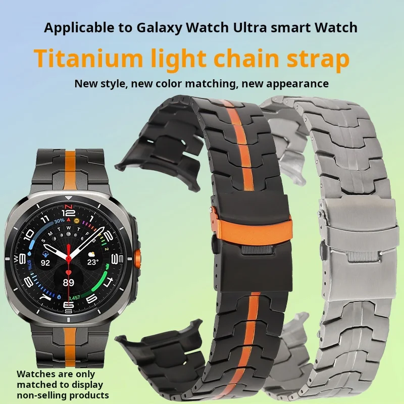 New For Samsung Galaxy Watch Ultra Titanium Strap 47mm Metal buckle wristband Galaxy watch 7 ultra Band Bracelet men Accessories
New For Samsung Galaxy Watch Ultra Titanium Strap 47mm Metal buckle wristband Galaxy watch 7 ultra Band Bracelet men Accessories