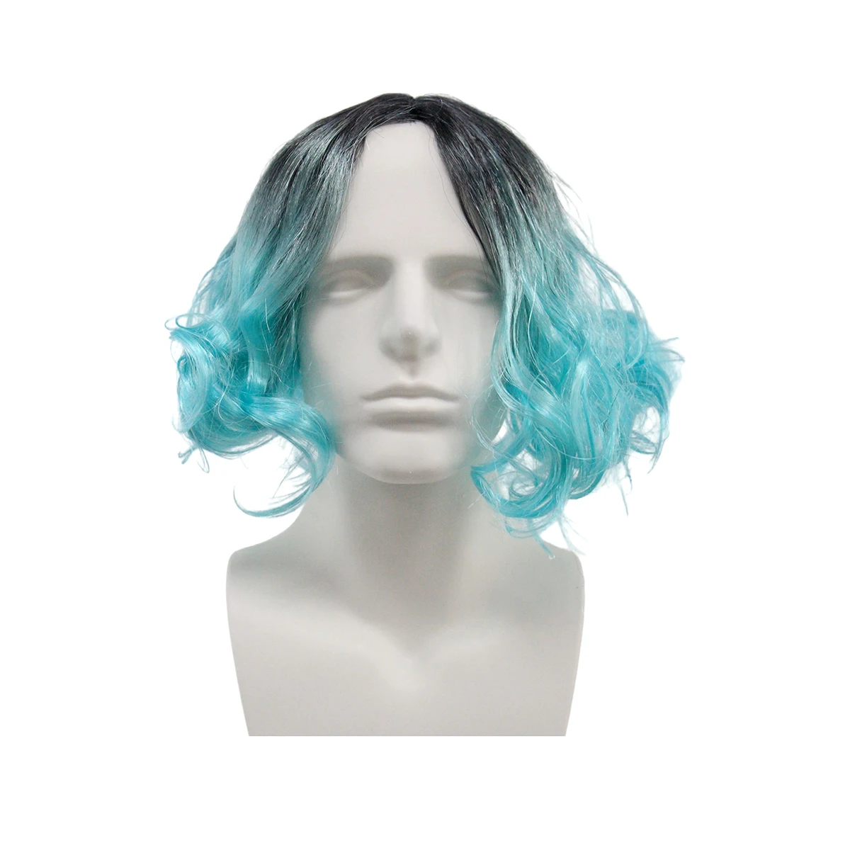 Anxin Brand Synthetic Fiber Wigs: Gradient Blue-Black Curly Hair, Short Curly Hair with a Dynamic Texture, Made from High-Quality High-Temperature Fiber, Suitable for Role-Playing and Other Activities
Anxin Brand Synthetic Fiber Wigs: Gradient Blue-Black Curly Hair, Short Curly Hair with a Dynamic Texture, Made from High-Quality High-Temperature Fiber, Suitable for Role-Playing and Other Activities
