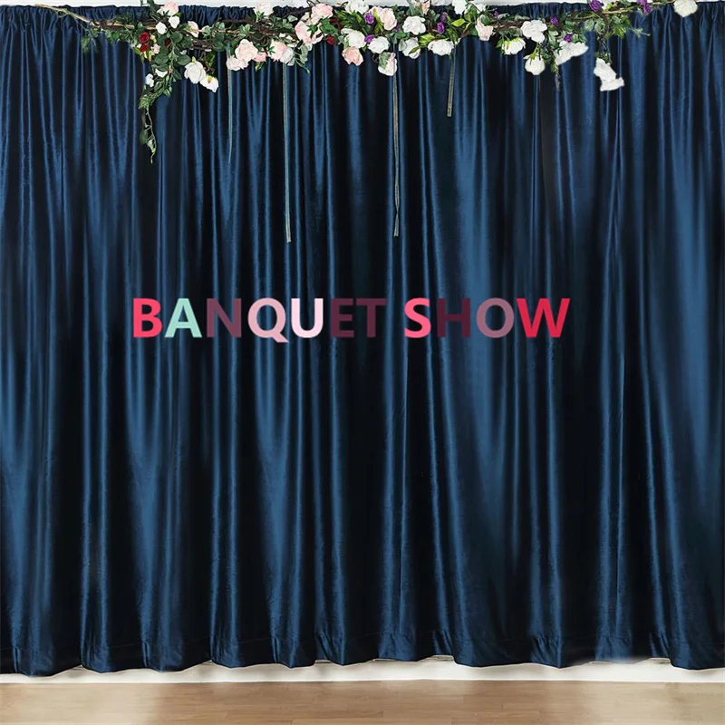 Navy Blue Velvet Poly Wedding Backdrop Curtain Photo Booth Stage Background Drape Backdrops Event Party Banquet Decoration
Navy Blue Velvet Poly Wedding Backdrop Curtain Photo Booth Stage Background Drape Backdrops Event Party Banquet Decoration
