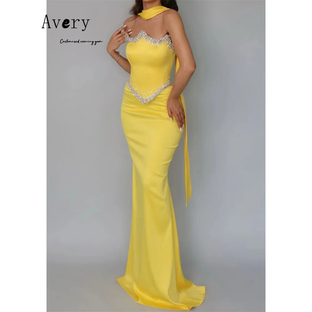 Avery Custom Yellow Fishtail Rhinestone Shiny Prom Dress Evening Dresses Ladies Wedding Guest Dresses Luxury 2025 for Party Gala
Avery Custom Yellow Fishtail Rhinestone Shiny Prom Dress Evening Dresses Ladies Wedding Guest Dresses Luxury 2025 for Party Gala