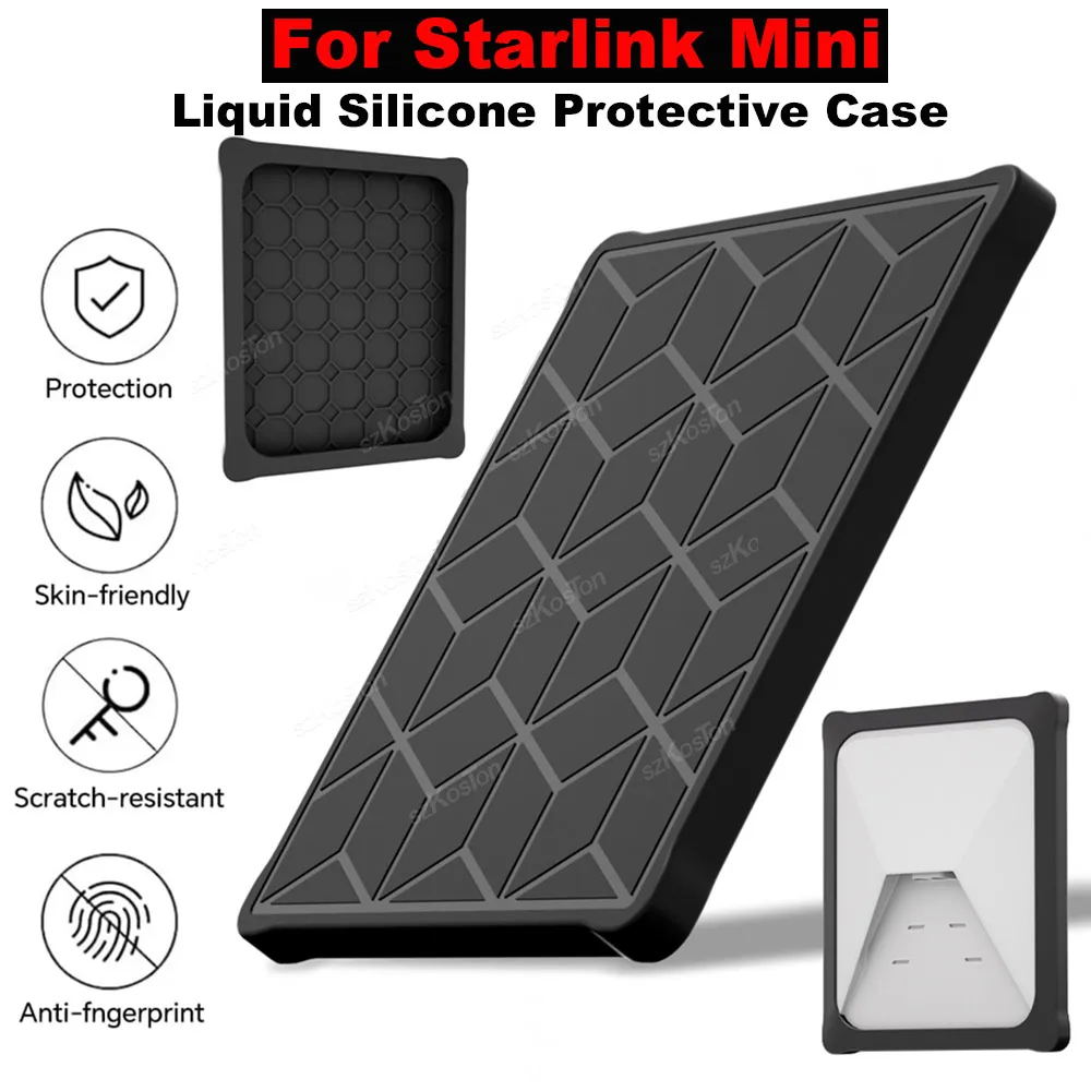 For Starlink Mini Liquid Silicone Protective Case Cover Shockproof with Non Slip Base for Starlink Mini Coverage Portable Sleeve
For Starlink Mini Liquid Silicone Protective Case Cover Shockproof with Non Slip Base for Starlink Mini Coverage Portable Sleeve