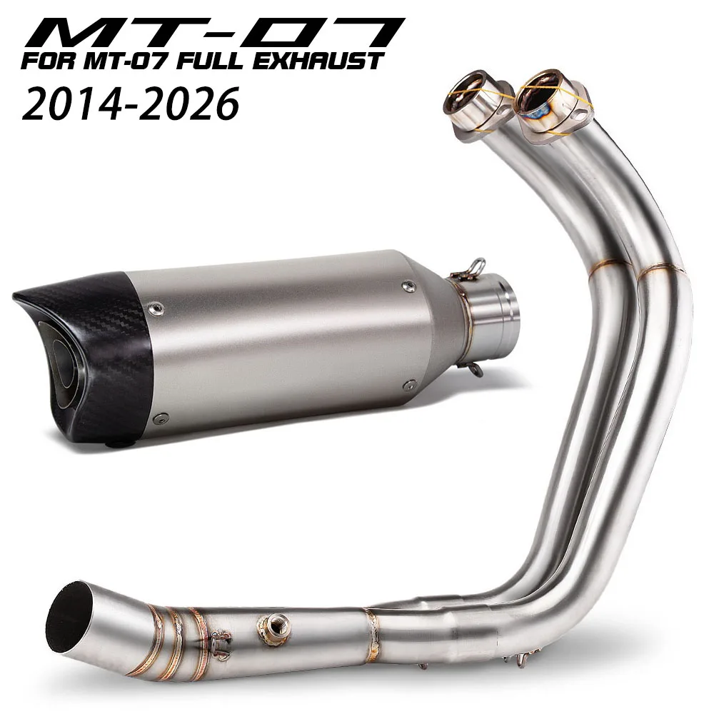 R7 Exhaust System For Yamaha YZF-R7 MT07 FZ07 XSR700 Tracer 700/GT Tracer7/GT 2014-2026 Motorcycle Exhausts Headers Tube Muffler
R7 Exhaust System For Yamaha YZF-R7 MT07 FZ07 XSR700 Tracer 700/GT Tracer7/GT 2014-2026 Motorcycle Exhausts Headers Tube Muffler