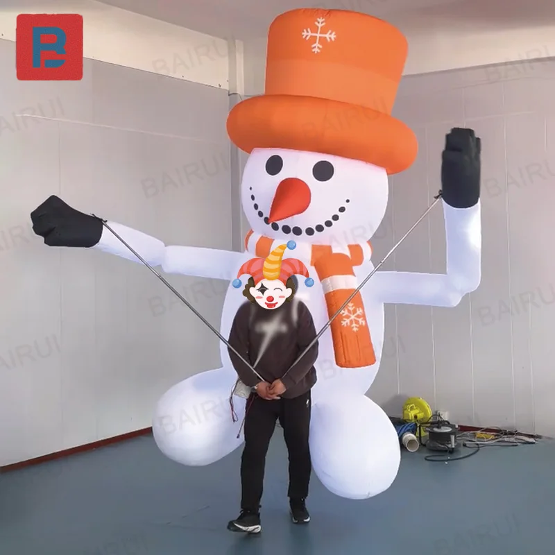 Надувной рождественский снеговик, украшение парад рождественской вечеринки, надувная кукла снеговика с огнями и выдувными устройствами
Надувной рождественский снеговик, украшение парад рождественской вечеринки, надувная кукла снеговика с огнями и выдувными устройствами