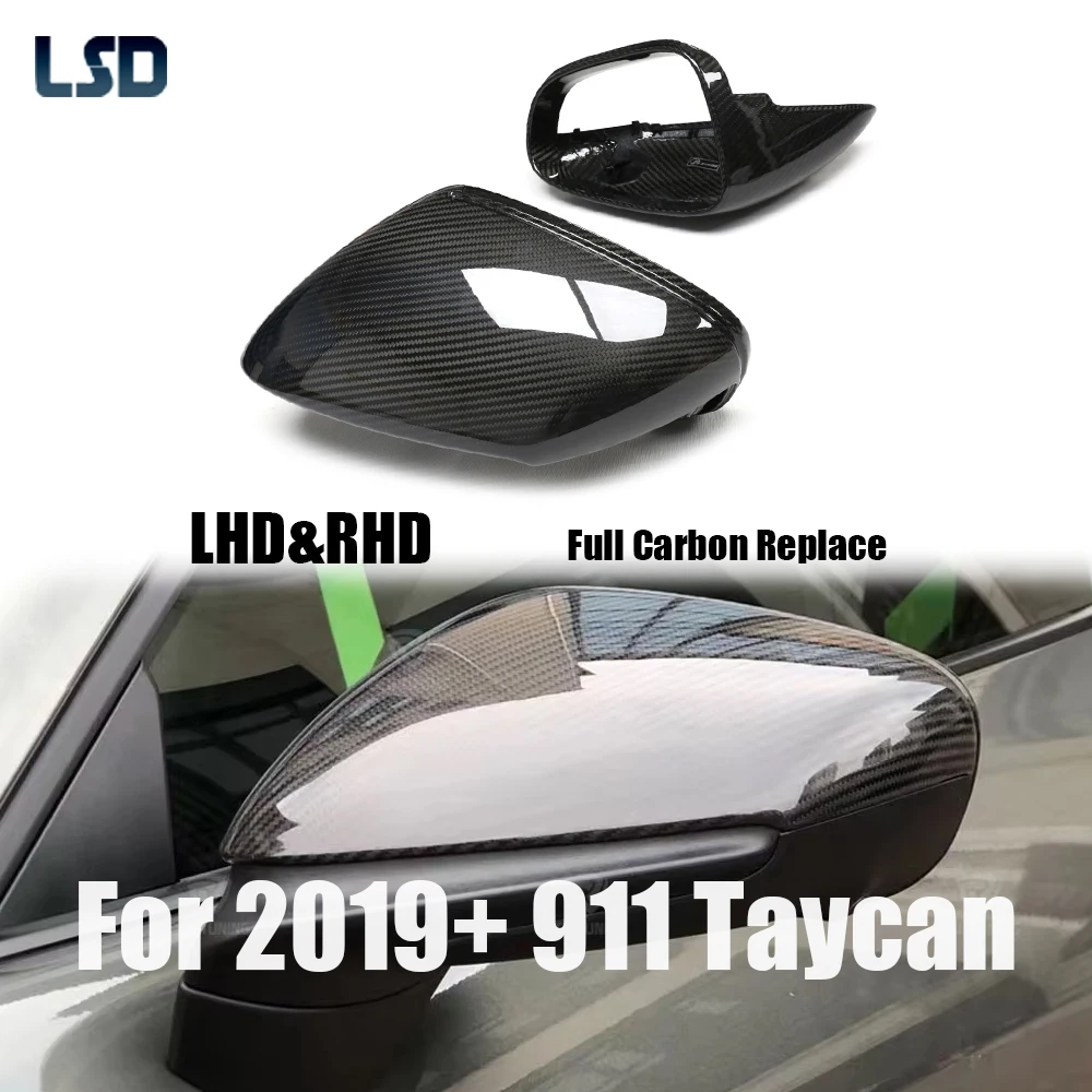 For 2019+ Porsche 911 992 Taycan 9J1 Turbo S LHD & RHD Replacement Real Dry Full Carbon Fiber Rear View Side Mirror Cover
For 2019+ Porsche 911 992 Taycan 9J1 Turbo S LHD & RHD Replacement Real Dry Full Carbon Fiber Rear View Side Mirror Cover