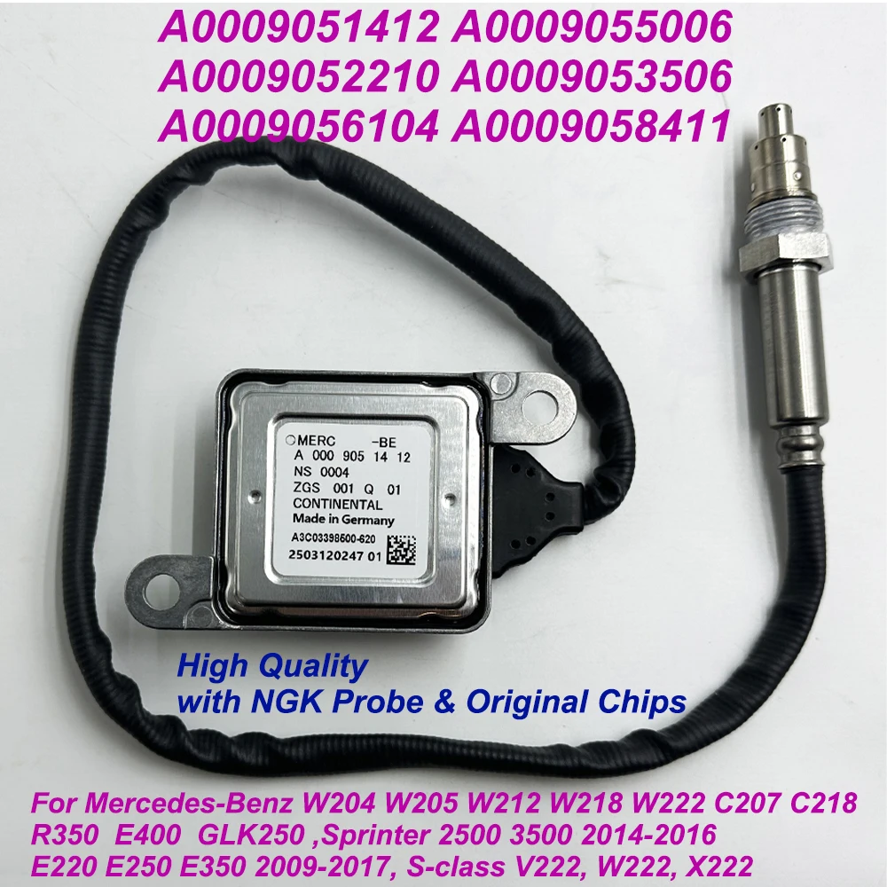 In Stock, NEW NOX Sensor OEM A0009051412 0009051412 A0009052210 A0009056104 For Mercedes-Benz W204 W205 W212 W218 W222 C207 C218
In Stock, NEW NOX Sensor OEM A0009051412 0009051412 A0009052210 A0009056104 For Mercedes-Benz W204 W205 W212 W218 W222 C207 C218