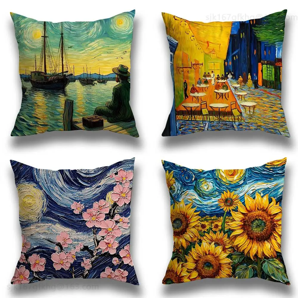 Van Gogh Pillow Case Sofa Living Room Bedroom Headboard Backrest Cushion Square Cushion Nap Time
Van Gogh Pillow Case Sofa Living Room Bedroom Headboard Backrest Cushion Square Cushion Nap Time