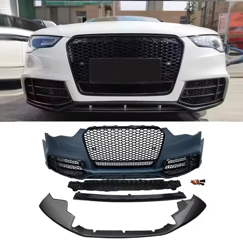 Suitable for Audi A5 S5 B8.5 2012-2016, RS5 Style Conversion Front Bumper Body Kit with Grille
Suitable for Audi A5 S5 B8.5 2012-2016, RS5 Style Conversion Front Bumper Body Kit with Grille