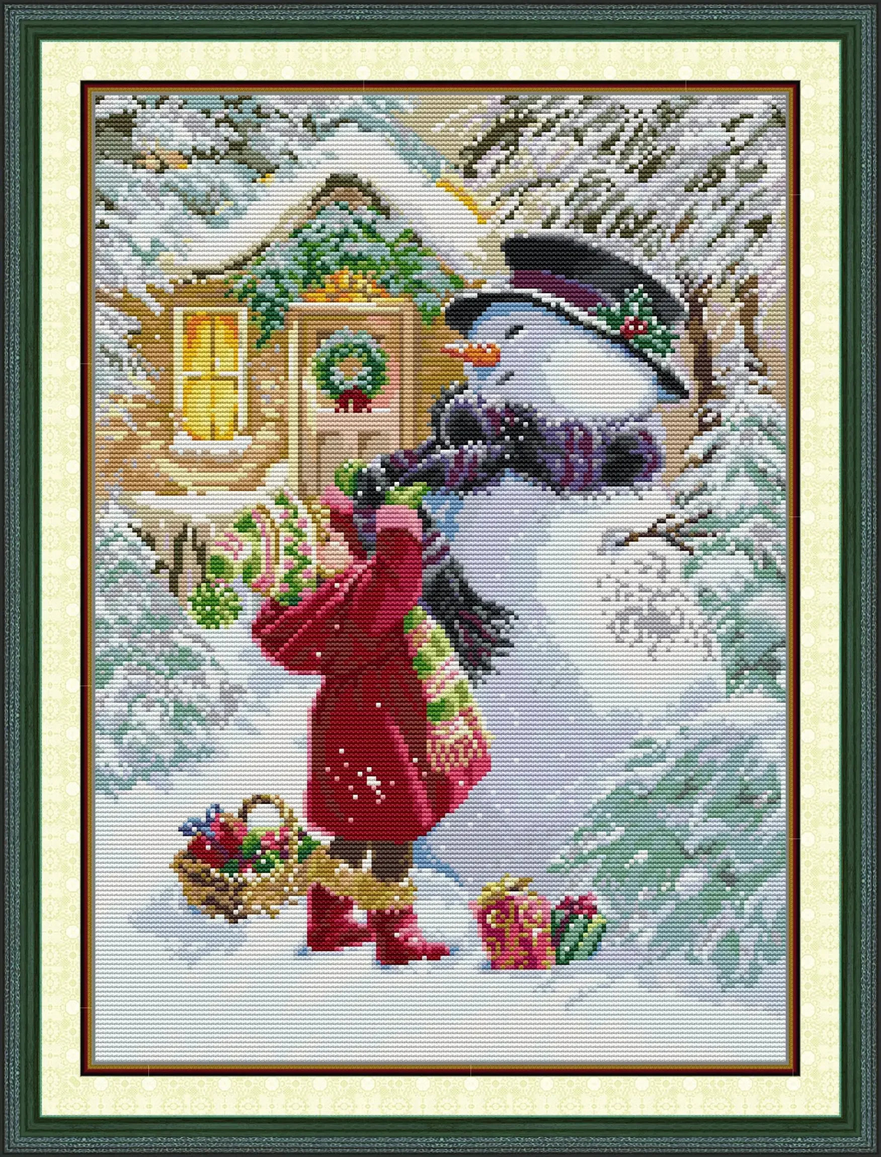 Soulgift Набор для вышивки крестом с предварительной печатью, штампованная ткань Аида с нитками DMC, набор для вышивания - девушка с рождественским подарком.
Soulgift Набор для вышивки крестом с предварительной печатью, штампованная ткань Аида с нитками DMC, набор для вышивания - девушка с рождественским подарком.