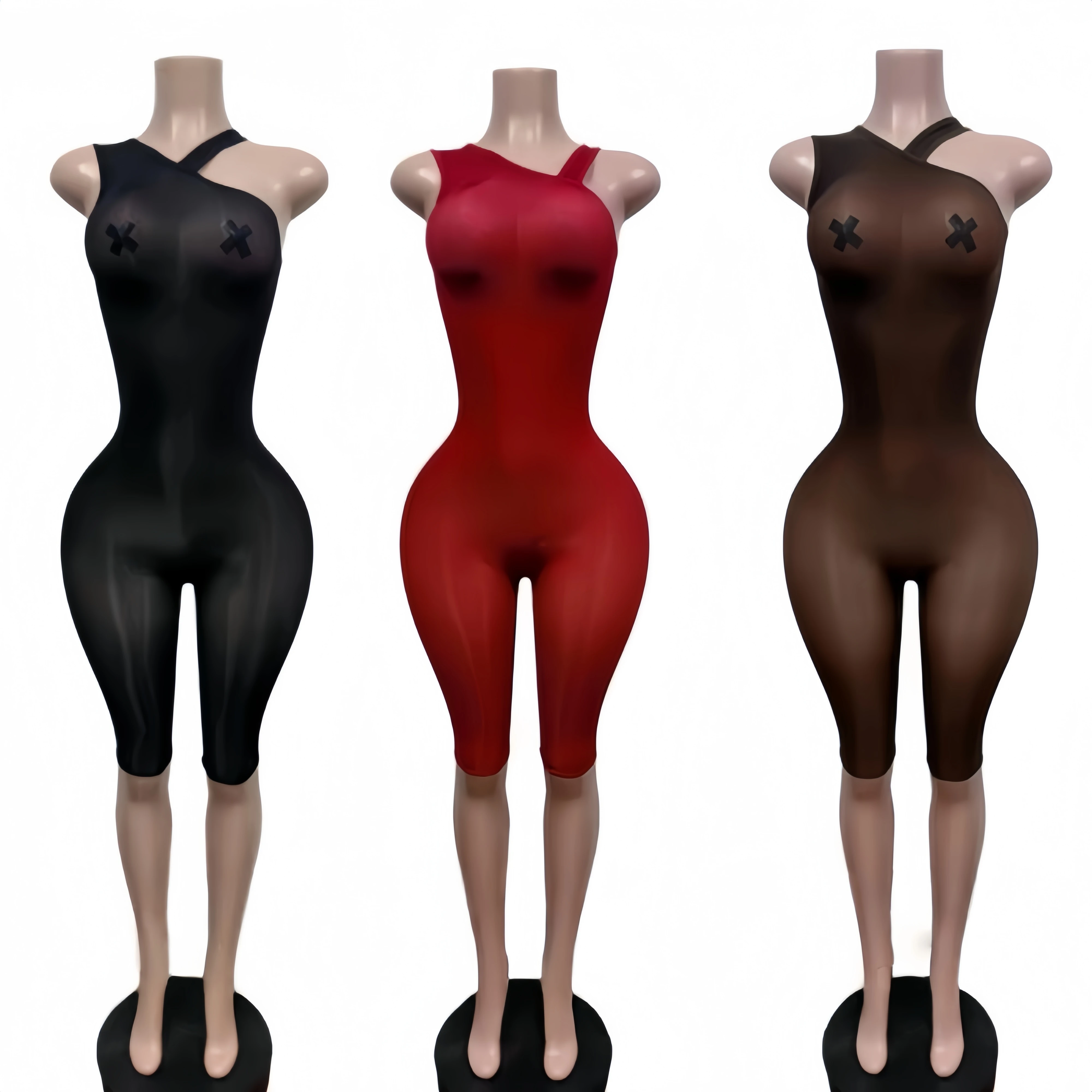 FAGADOER Sexy Asymmetric One Shoulder Bodycon Rompers Women's Summer Fashion Solid Color Jumpsuits Night Party Club Playsuits
FAGADOER Sexy Asymmetric One Shoulder Bodycon Rompers Women's Summer Fashion Solid Color Jumpsuits Night Party Club Playsuits