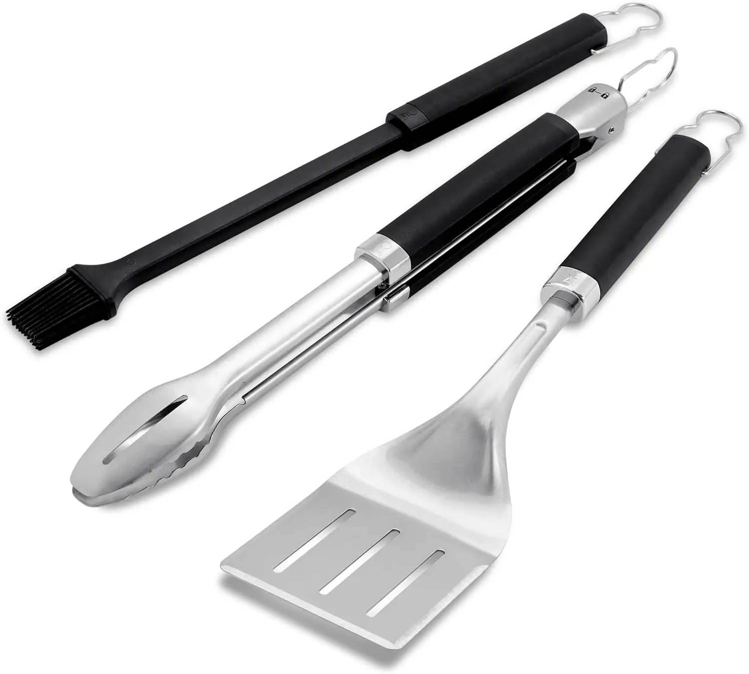 Набор инструментов для гриля Weber Precision из 3 предметов – щипцы из нержавеющей стали, лопатка и силиконовая кисточка для смазывания с нескользящими ручками и подставкой.
Набор инструментов для гриля Weber Precision из 3 предметов – щипцы из нержавеющей стали, лопатка и силиконовая кисточка для смазывания с нескользящими ручками и подставкой.