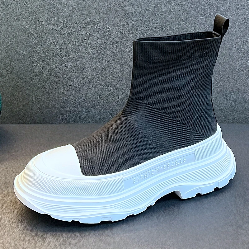 New Arrival Men Fashion Casual Sock Shoes Male High Top Summer Breathable Mesh Slip on Leisure Walking Chunky Sneakers
New Arrival Men Fashion Casual Sock Shoes Male High Top Summer Breathable Mesh Slip on Leisure Walking Chunky Sneakers
