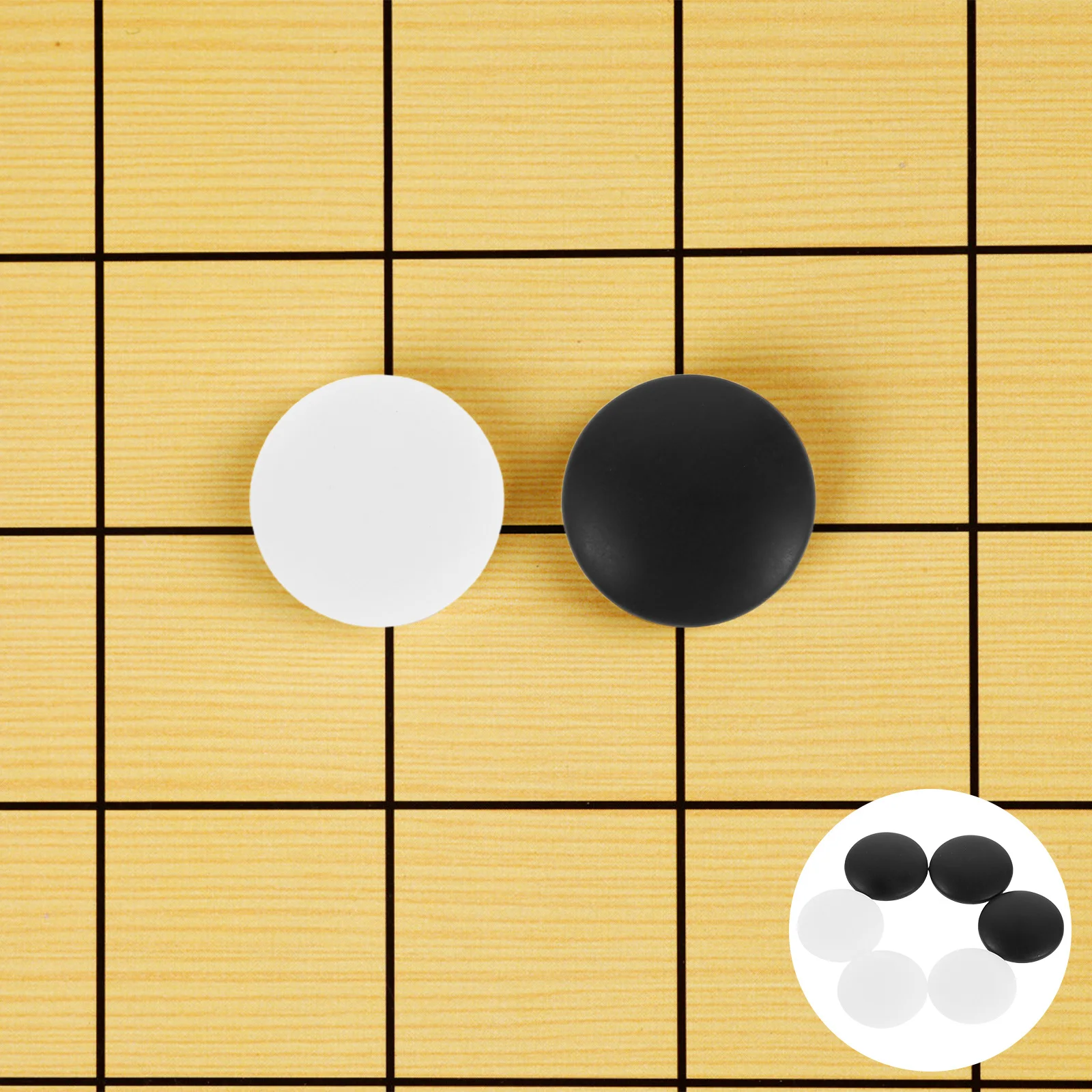 361Pcs Go Chess Pieces Plastic Jade Look Durable 2.2cm Diameter Standard Size Board Game Stones Go Game Accessories
361Pcs Go Chess Pieces Plastic Jade Look Durable 2.2cm Diameter Standard Size Board Game Stones Go Game Accessories