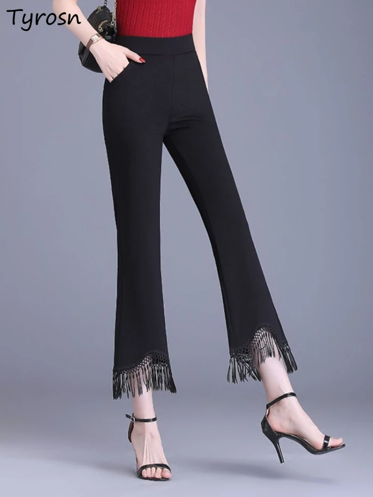 Pants Women Leisure High Waist Summer Tassel Daily Elegant Simple All-match Solid Tender Ladies Fashion Sporty New Korean Style
Pants Women Leisure High Waist Summer Tassel Daily Elegant Simple All-match Solid Tender Ladies Fashion Sporty New Korean Style